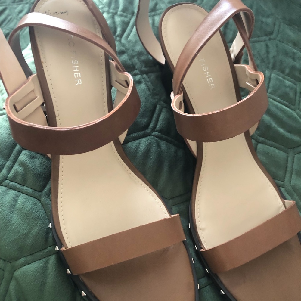 Marc Fisher wedge heel sandals. 3inch. Sz 11.